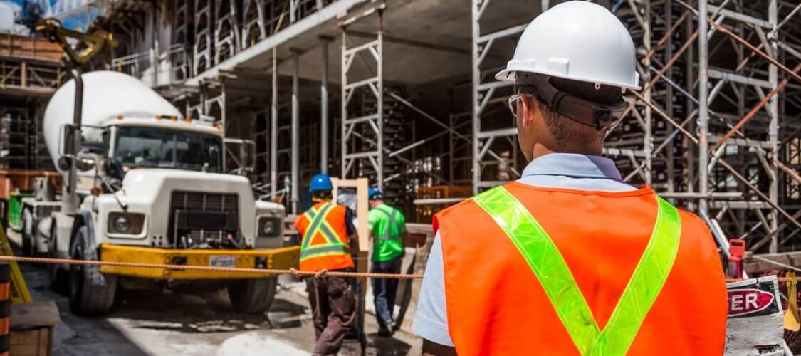 hard hat worker labourer man