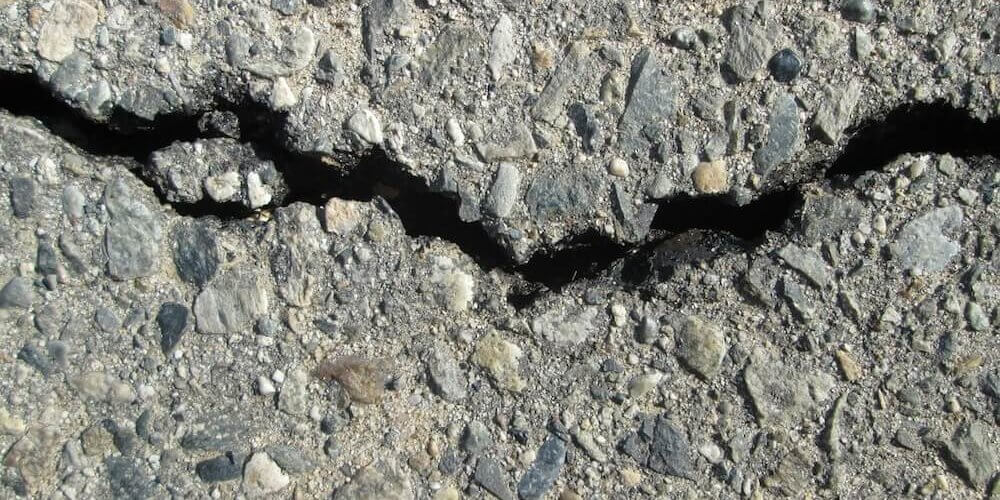crack in road image