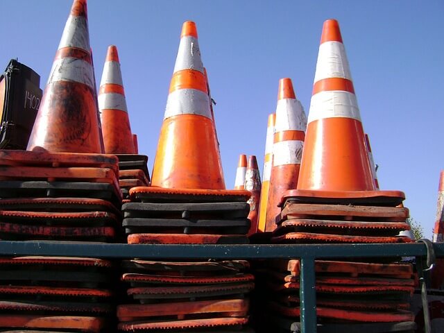 orange cones