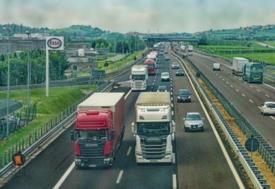 lgvs and hgvs on busy motorway